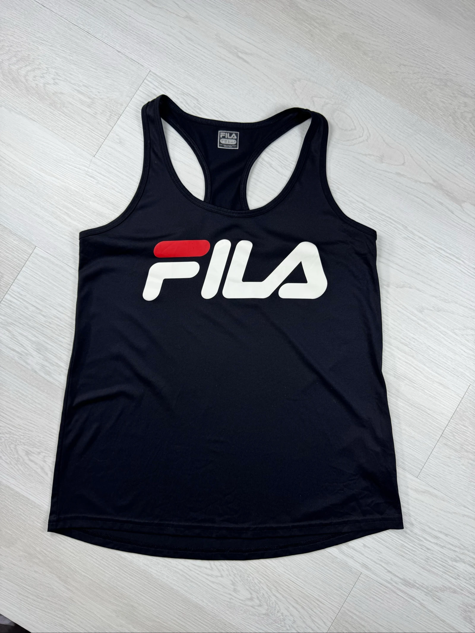 FILA Big Logo Racerback Sports Tank Top Dark Navy – Talla S – photo 3